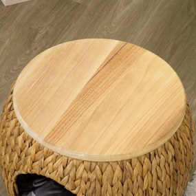 PawHut Caverna para Gatos Cama para Gatos com Almofada Lavável e Pés E