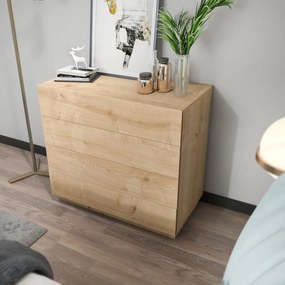 Cómoda Lines – Carvalho – 90 cm x 45 cm x 81,6 cm