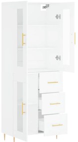 Armário alto 69,5x34x180 cm derivados de madeira branco