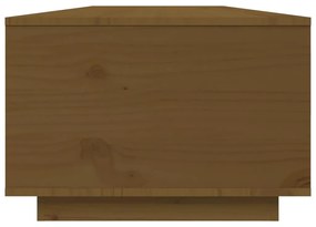 Mesa de centro 80x50x35,5 cm madeira pinho maciça castanho-mel