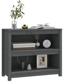 Estante 80x35x68 cm madeira de pinho maciça cinza