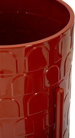 CONJUNTO DE 3 VASOS ARCHY VERMELHO Ø 36X56,5-30X48,5-24X37,5  (PLANTAS NÃO INCLUIDAS)