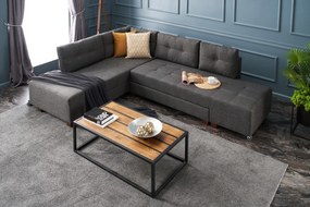 Sofá-Cama de Canto Manama – Antracite – 280x85x206 cm