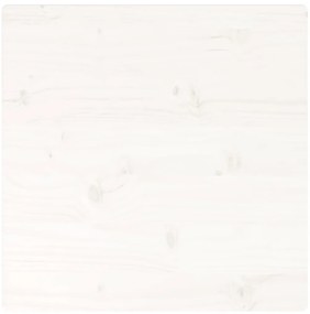 Tampo de mesa quadrado 50x50x2,5 cm pinho maciço branco