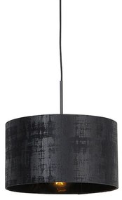 Candeeiro suspenso moderno preto abajur preto 35cm - COMBI Moderno