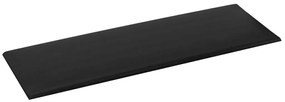 Painel de parede 12 pcs 90x30 cm couro artificial 3,24 m² preto