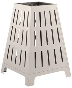 Fogueira Quadrada vidaXL 50x50x70 cm em Aço Envelhecido