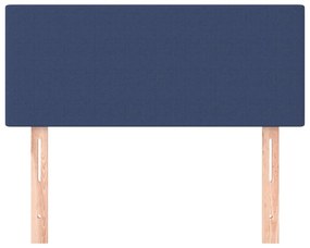 Cabeceira de cama tecido 100x5x78/88 cm azul