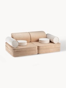 Sofá de brincar modular para crianças em bombazina Sugar