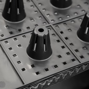 Floreira de Plástico com Rodas Floreira de Jardim com Orifícios de Dre