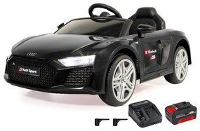 Carro elétrico infantil Audi R8 Spyder 18V Preto Einhell Power X-Change incl. Starter Set