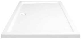 Base de chuveiro retangular 80x120 cm ABS branco