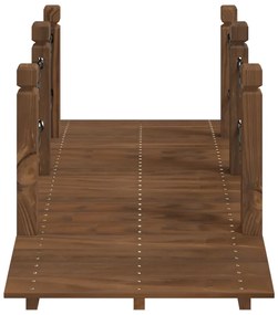 Ponte jardim c/ corrimões em corrente 150x67x56 cm abeto maciço
