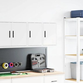 Armários de parede para garagem 2 pcs derivados de madeira