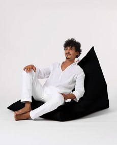 Puff de Jardim Pyramid Big Bed – Preto – 145x90x35 cm | Tribo Home