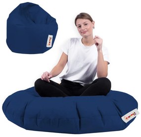 Pufe de Jardim Iyzi 100 – Azul Escuro – 100x100x65 cm | Tribo Home