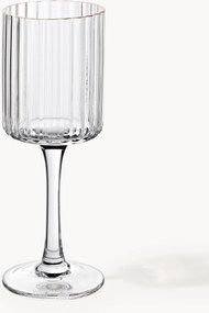 Copos de licor artesanais com rebordo dourado Aleo, conjunto de 4