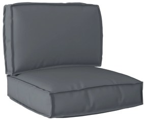 vidaXL Conjunto de Almofadas para Palete 2 pcs Antracite