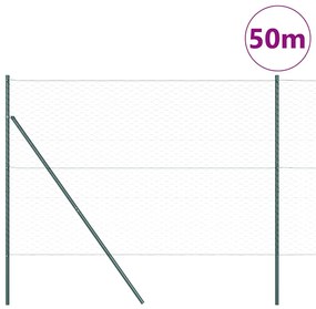 Cerca Hexagonal vidaXL Cinza 1.5x50 m Aço