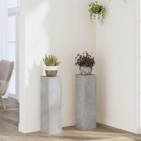 vidaXL Suportes p/ plantas 2 pcs 17x17x60 cm derivados de madeira