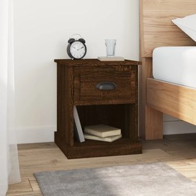 vidaXL Mesa cabeceira 39x39x47,5cm derivados madeira carvalho castanho