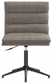 Cadeiras de jantar 2 pcs couro artificial cinzento