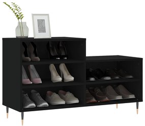 Sapateira 102x36x60 cm derivados de madeira preto