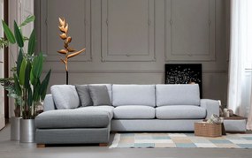 Sofá de Canto Loop – Cinzento Claro – 246 cm x 308 cm
