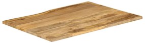 Tampo de mesa c/ borda viva 100x80x2,5 cm mangueira maciça