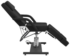 Cadeira de esteticista couro artificial 180x62x78 cm preto
