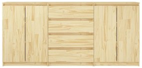 Armários de apoio 3 pcs pinho maciço