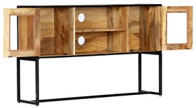 Móvel de TV 120x30x75 cm madeira recuperada maciça