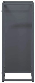 Suporte para lenha 25x25x60 cm aço laminado a frio antracite
