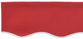 Tecido de substituição do toldo para estrutura de 2,5x2 m Vermelho