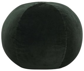 vidaXL Pufe em veludo de algodão 50x35 cm verde