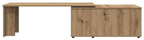 Mesa de centro 150x50x35 cm deriv. madeira carvalho artisiano