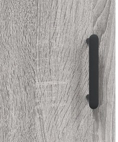 Armário alto 69,5x34x180 cm derivados de madeira sonoma cinza