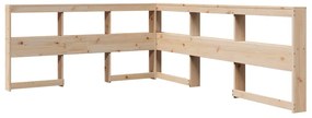 Cama com estante sem colchão 160x200 cm pinho maciço