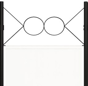 Divisória de quarto com 3 painéis 120x180 cm branco