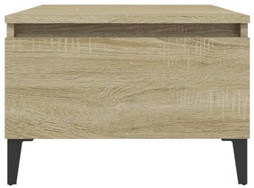 Mesas de apoio 2 pcs 50x46x35 cm deriv. madeira carvalho sonoma