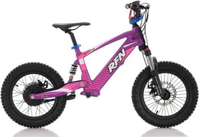 Bicicleta elétrica infantil 350W 16" Roan RXF Evo-S Roxa