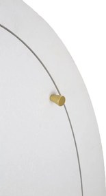 ARMÁRIO DE 2 PORTAS VENUS 60X32X133 CM BRANCO E DOURADO