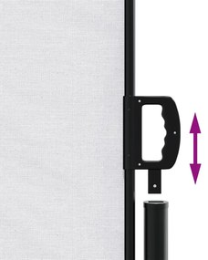 Toldo lateral retrátil 180x1000 cm branco