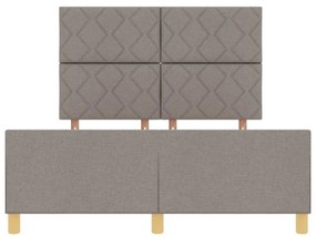 Cama vidaXL em Taupe, 160x200 cm, Tecido