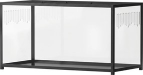 Gaiola para hamsters e roedores 100x50x52,5 cm (ACESSORIOS NÃO INCLUIDOS) com vista panorâmica de 360°, estrutura robusta em metal, espaço estanque, p