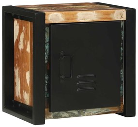vidaXL Armário de Parede para Casa de Banho Multicolorido Madeira Recuperada