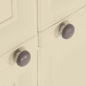 Armário de plástico 79x43x85,5 cm design de madeira branco nata