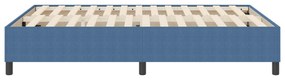 Cama Box Spring vidaXL Azul 140x200 cm em Tecido de Corduroy