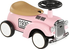 Carro Andador para Bebé de 12 a 36 Meses com Buzina Compartimento de Armazenamento e Volante  58x27x35 cm Rosa