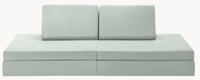 Sofá de brincar modular para crianças em veludo artesanal Mila